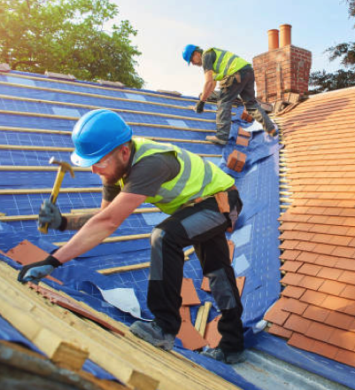 A finished roofing project